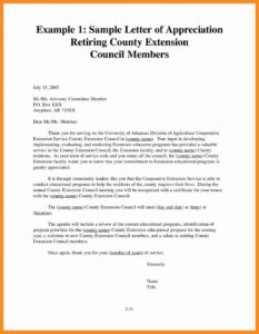 010 Employee Recognition Letter Example Appreciation Sample