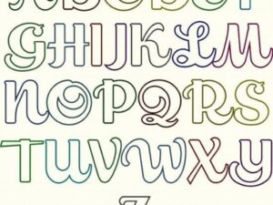 029 Printable Bubble Letter Word Alphabet Letters To Color Z Images