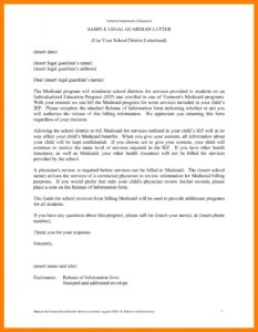 11 guardianship letter sample management on call