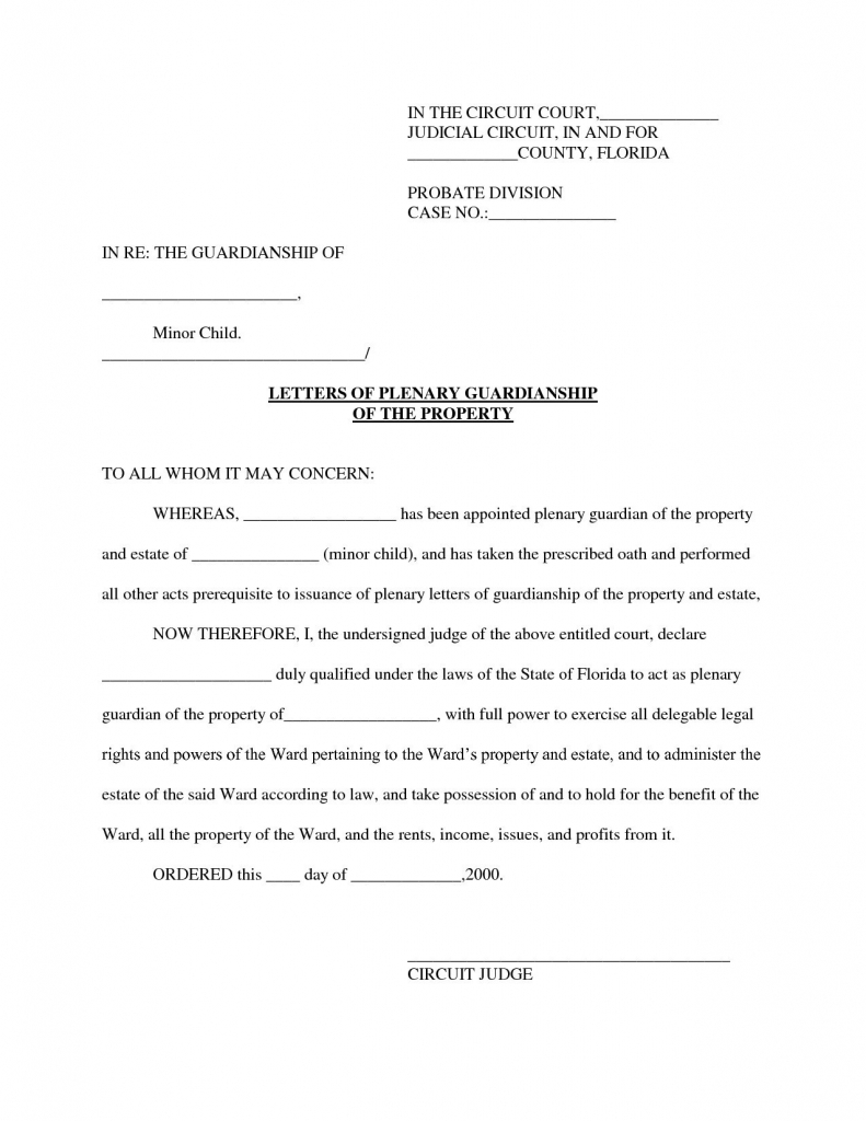 13 permanent guardianship letter template inspiration letter templates