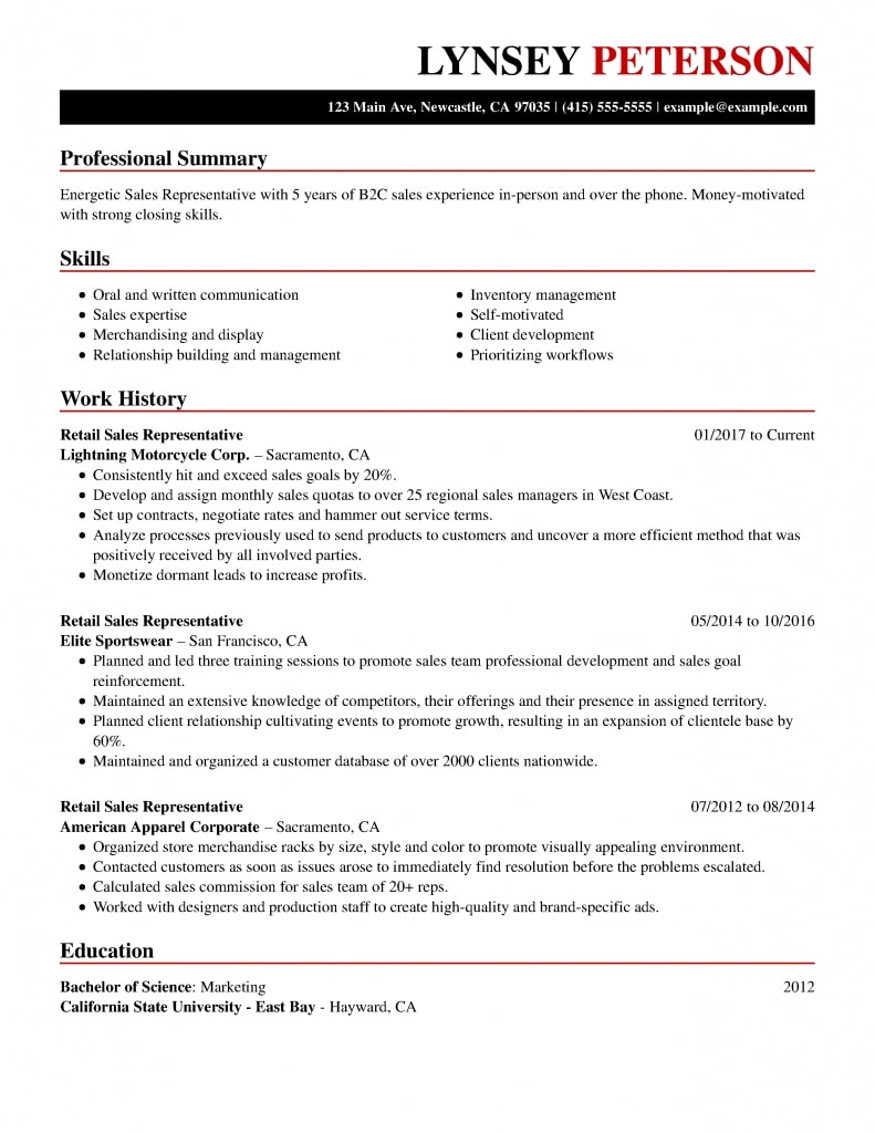 30+ Resume Examples: Viewindustry &amp; Job Title