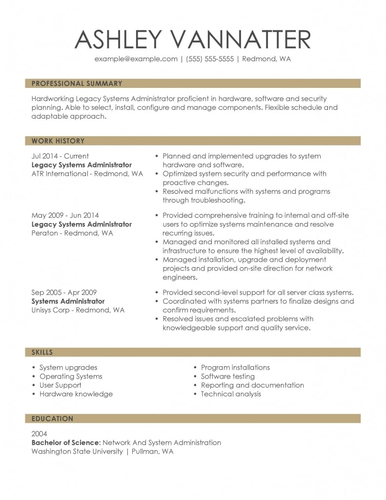 30+ Resume Examples: Viewindustry &amp; Job Title