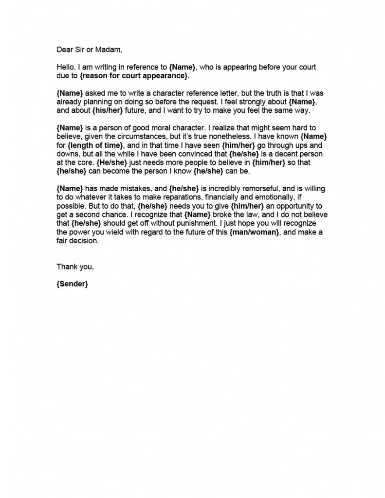 38 Free Character Witness Letters (examples + Tips) ᐅ Template Lab