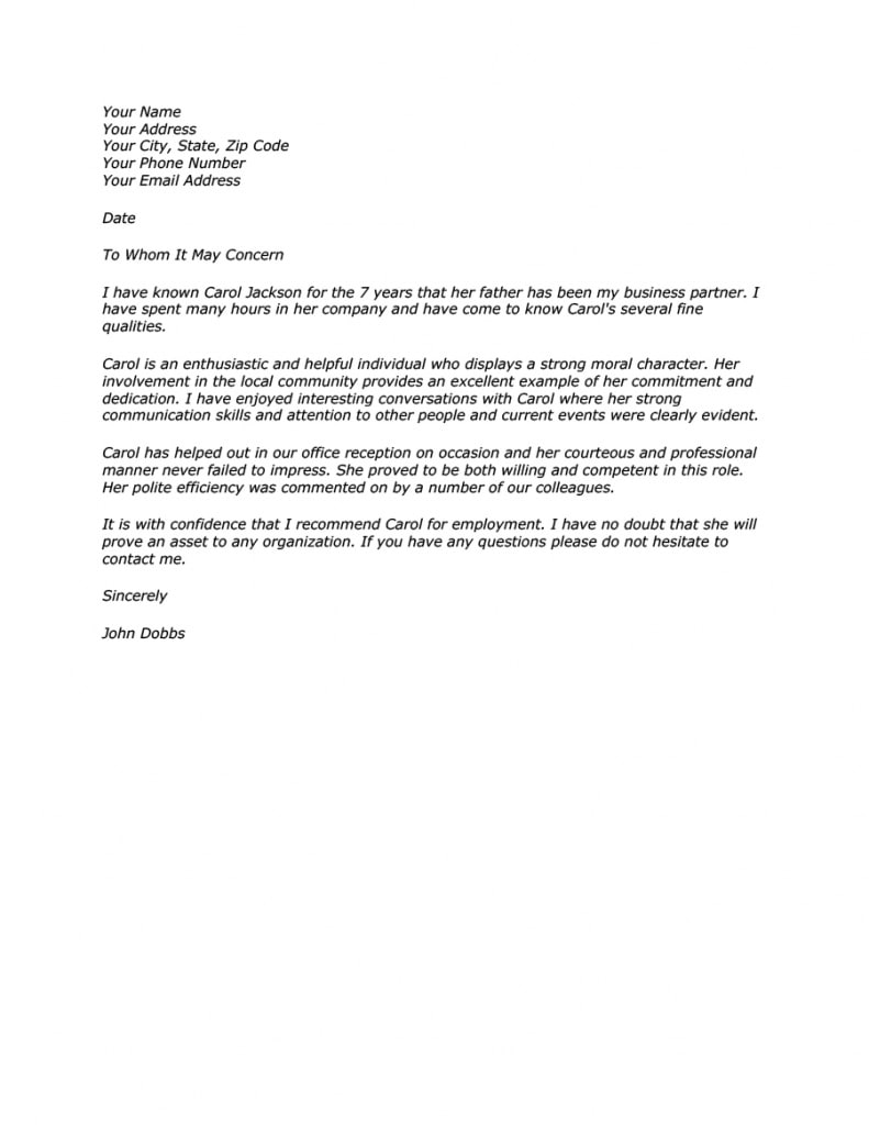 38 Free Character Witness Letters (examples + Tips) ᐅ Template Lab