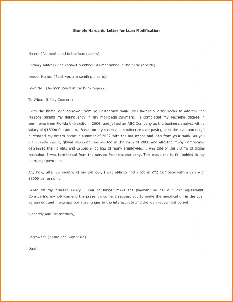 5+ Example Of Hardship Letter For Immigration | Penn Working Papers