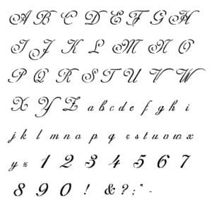 6 Stencil Embroidery Font Images - Free Printable Monogram Letter