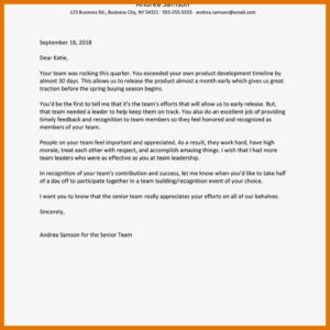 8-9 Employee Recognition Letter Examples | Juliasrestaurantnj