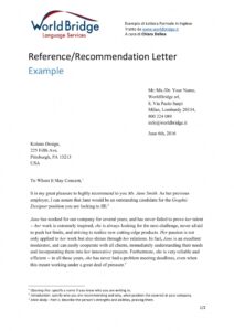 9+ Reference Letter From A Previous Employer Examples - Pdf | Examples