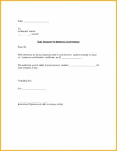 Bank Confirmation Letter Sample 11 - Contesting Wiki