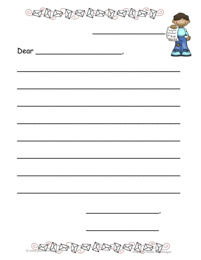 Blank+friendly+letter+template | Letter Writing | Letter Writing