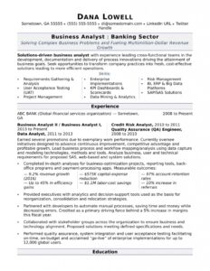 Business Analyst Resume Sample | Monster