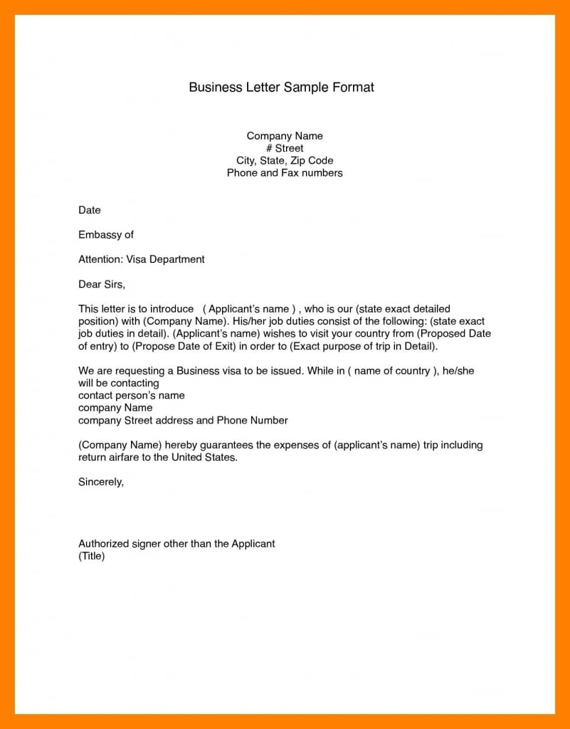 Business Letter Modified Block Format (6) | Manager Resume