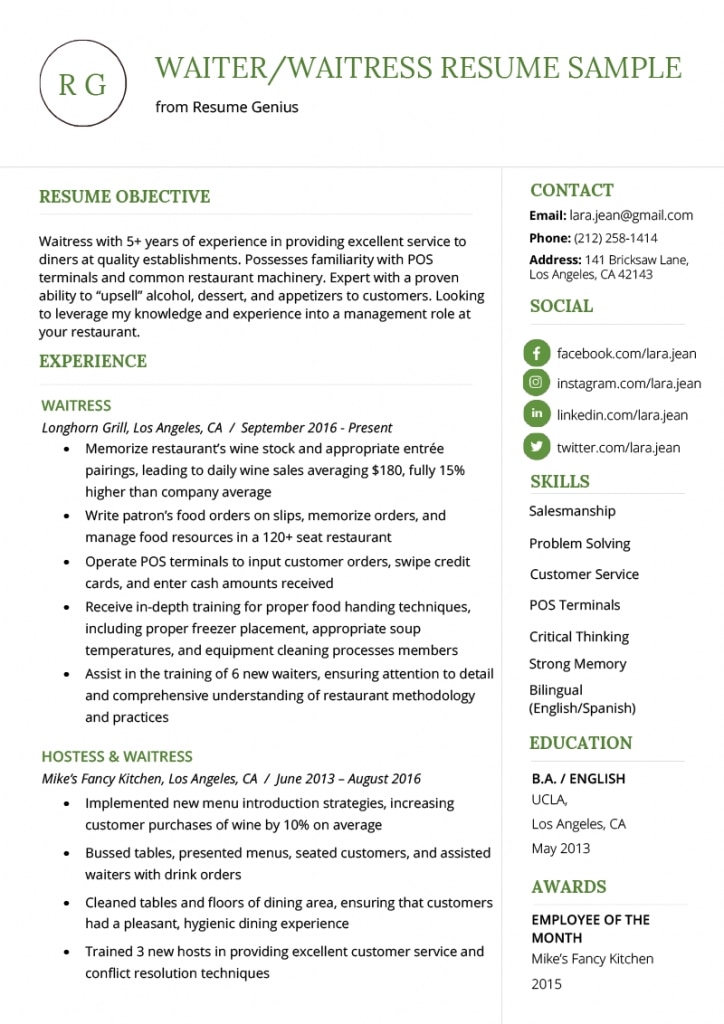 Chronological Resume Samples & Writing Guide | Rg
