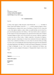 Commitment Letter Format Sample 6 - Fabulous-florida-keys