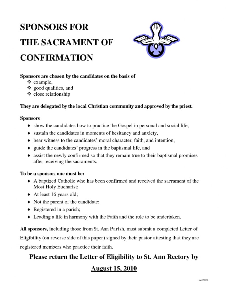 Confirmation Encouragement Letter Sample | Demozaiektuin