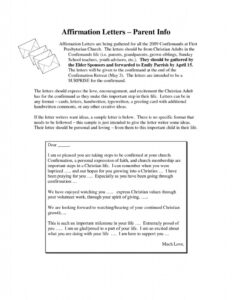 Confirmation Letter To My Son | Demozaiektuin