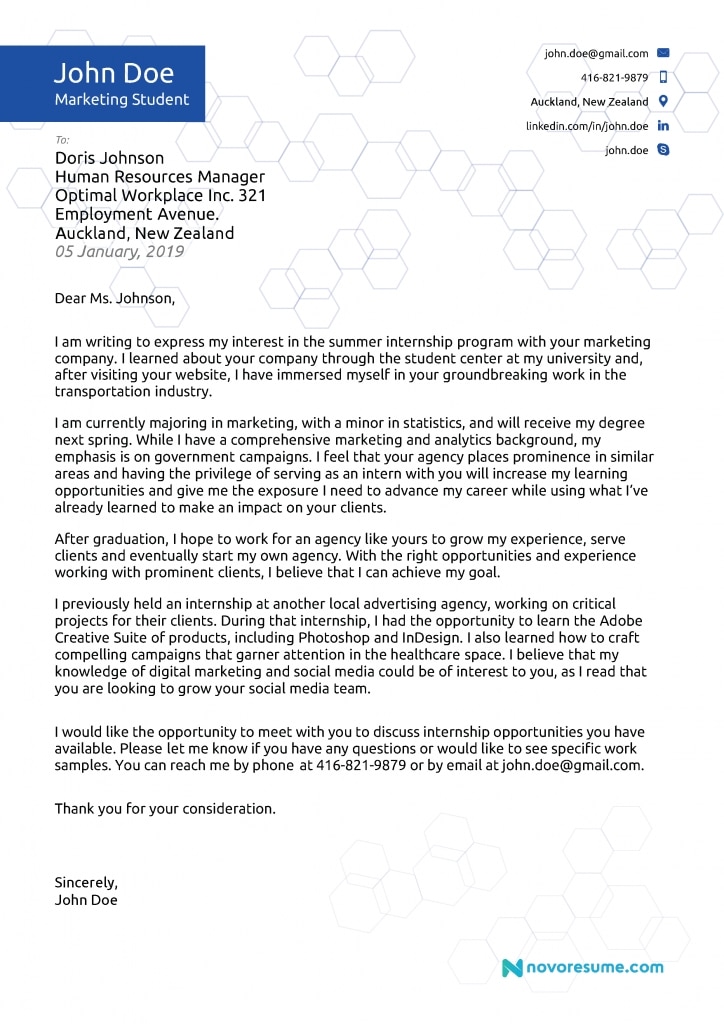 Cover Letter Examples For 2019 [+writing Tips]