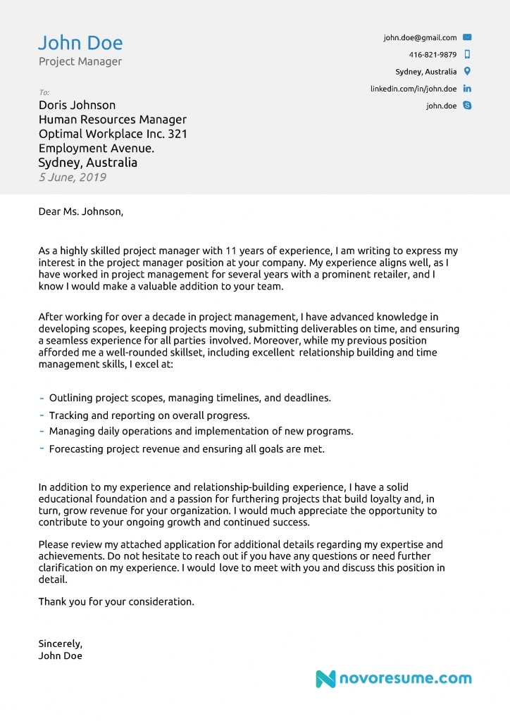Cover Letter Examples For 2019 [+writing Tips]