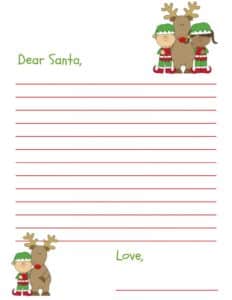 Dear Santa Letter - Free Printable For Kids And Grandkids - An Alli