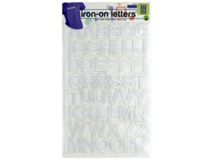 Dritz Embroidered Iron-on Letters White