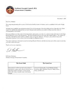 Eagle Scout Letter Of Recommendation | Gplusnick