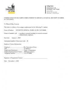 Employment Verification Letter Template Sample | Get Sniffer