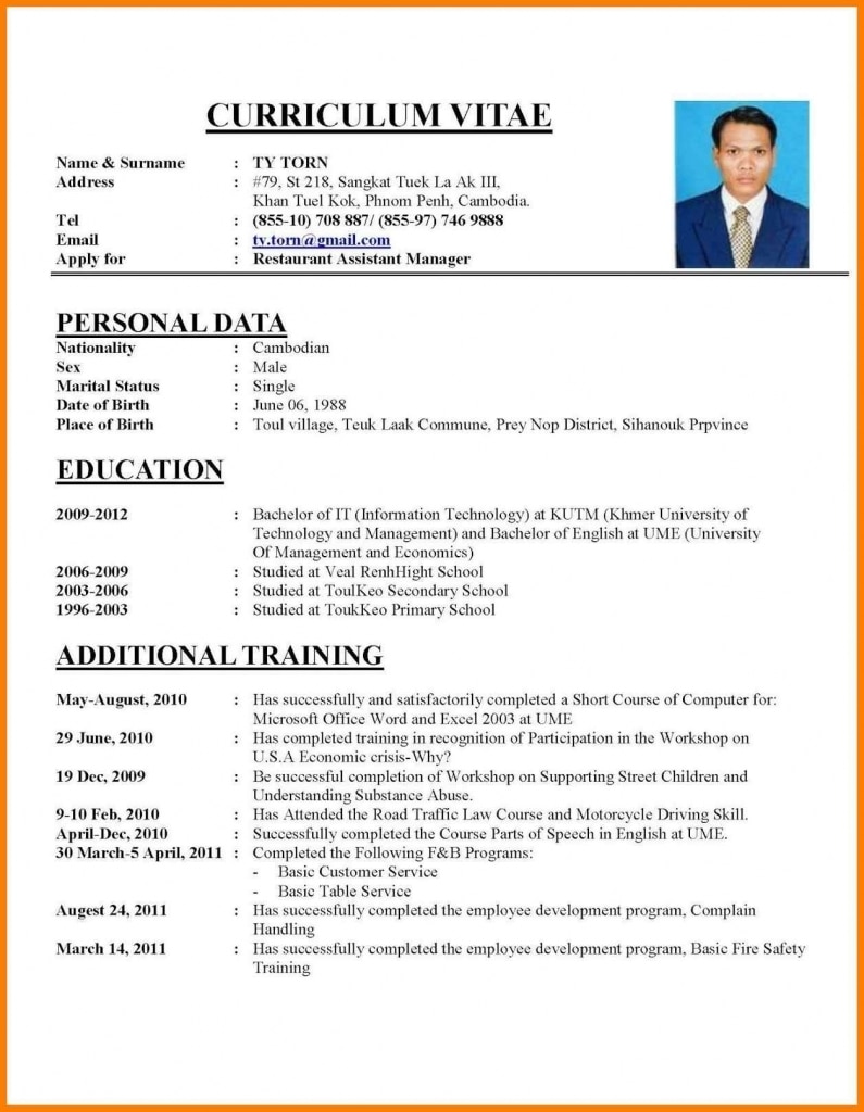 Example Professional Resume (12) | Business Flyer