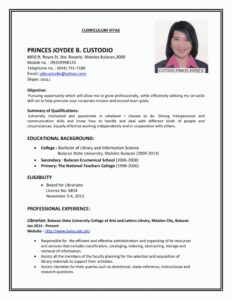 Examples For Job | 3-resume Format | First Job Resume, Job Resume