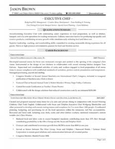 Executive Chef Resume (sample) | Resume Samples | Chef Resume