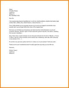 Financial Hardship Letter For Medical Bills Joblettered | Get