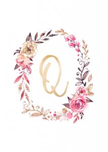 Free Glitter And Glam Monogram Printables | The Cottage Market
