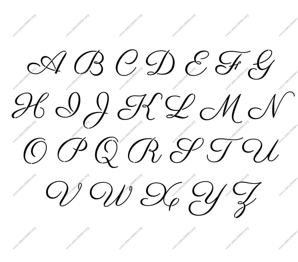 Free Printable Alphabet Stencil Letters Template | Art &amp; Crafts
