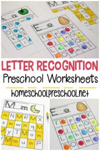 Free Printable Letter Recognition Worksheets For Preschoolers