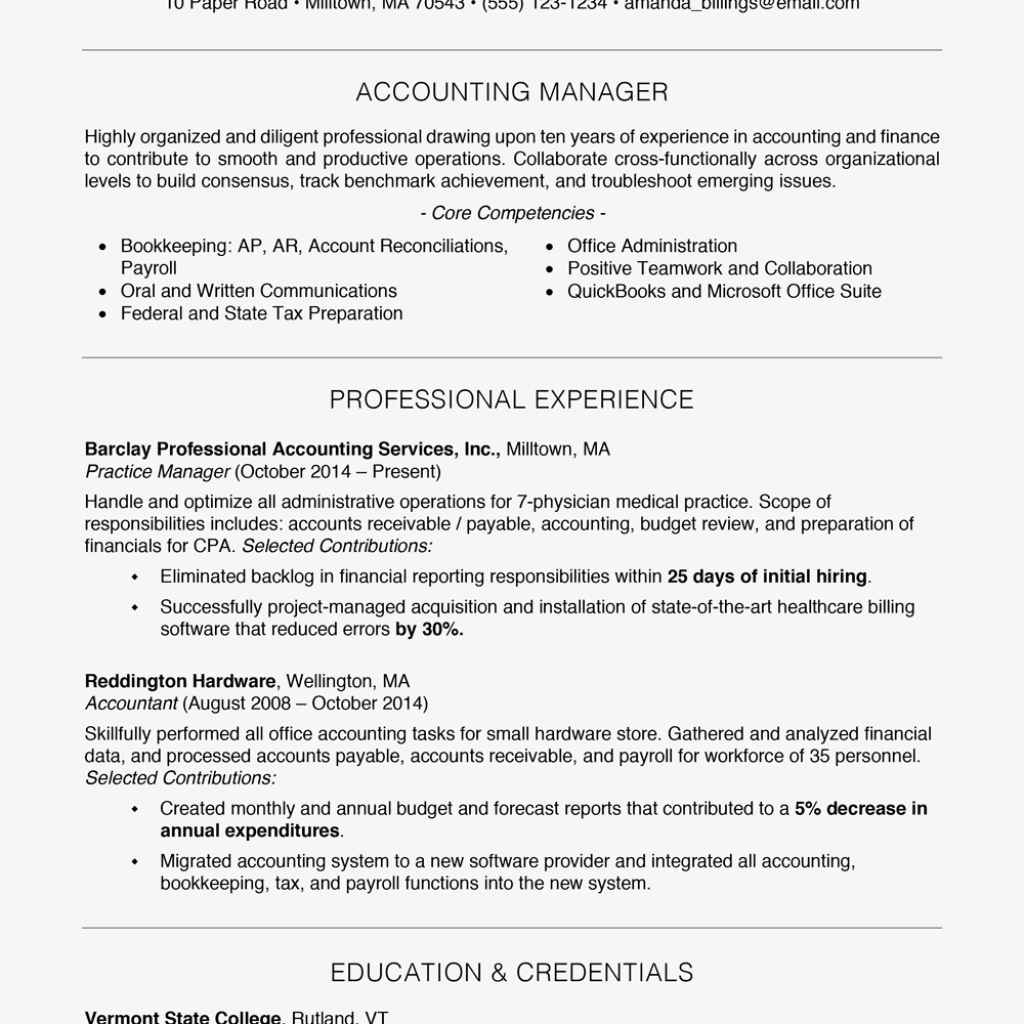 Free Professional Resume Examples And Writing Tips