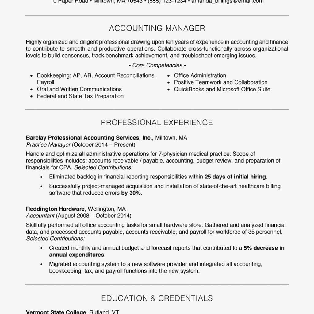 Free Professional Resume Examples And Writing Tips