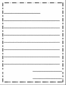 Friendly Letter Format 2nd Grade Template Printable Writing A Free