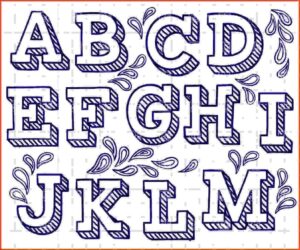 Graffiti Bubble Letters Alphabet A Z Design Fancy Font To Draw