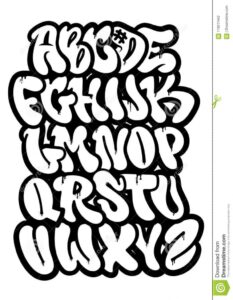 Graffiti Type Stock Vector. Illustration Of Fonts, Calligraphy