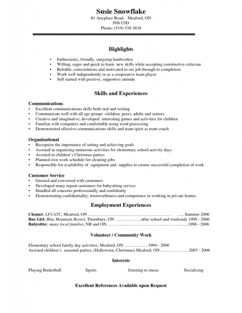High School Grad Resume Sample Monster Com Student Examples