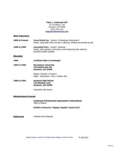 High School Graduate | Pit | High School Resume, College Resume