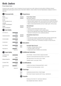 Hospitality Resume: Sample And Full Writing Guide [20+ Examples]