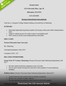 How To Write A College Student Resume (with Examples)