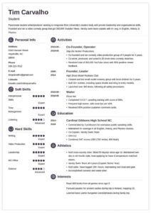 How To Write A High School Resume For College Application [+template]