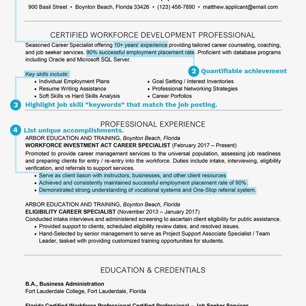 How To Write A Resume Summary Statement With Examples