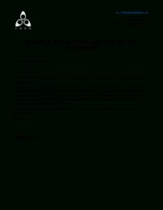 Interview Rejection Letter - Ferdin.yasamayolver