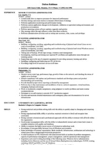 It System Administrator Resume Samples | Velvet Jobs