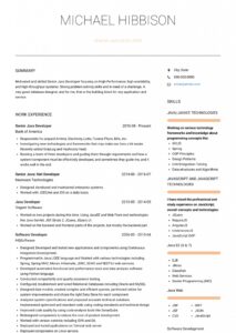 Java Developer - Resume Samples &amp; Templates | Visualcv