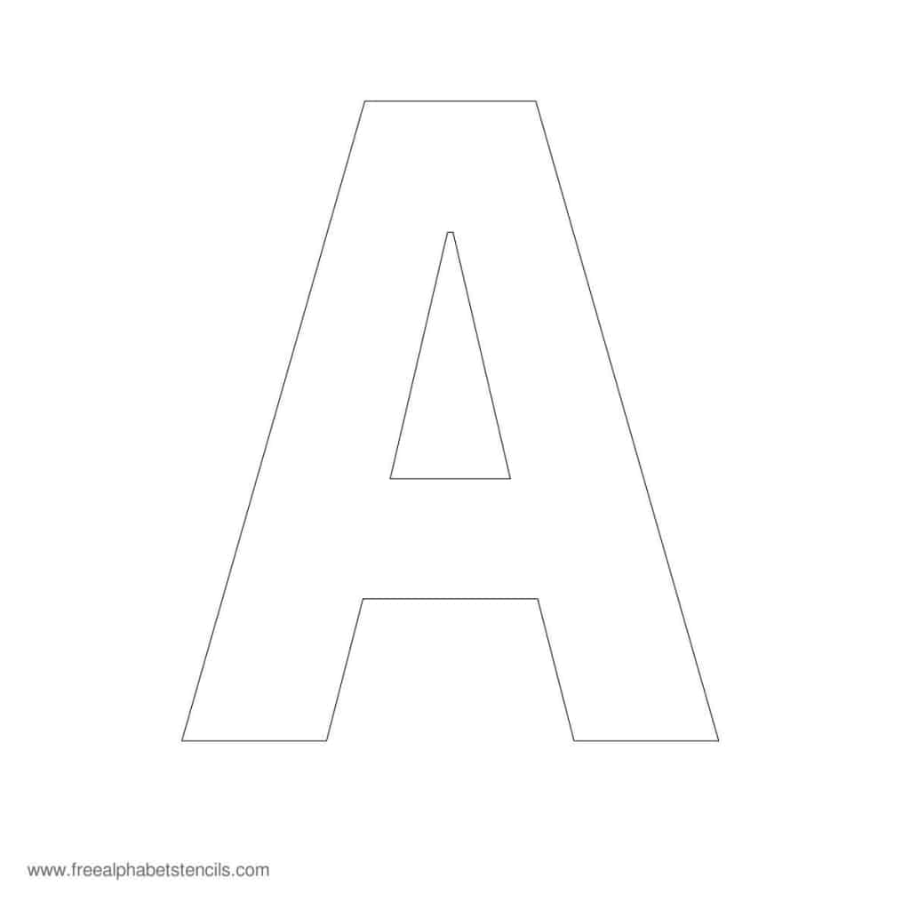 Large Alphabet Stencils | Freealphabetstencils