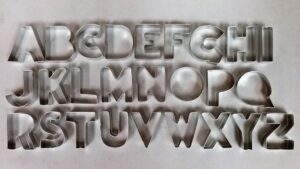 Letter Cookie Cutters - House Cookies