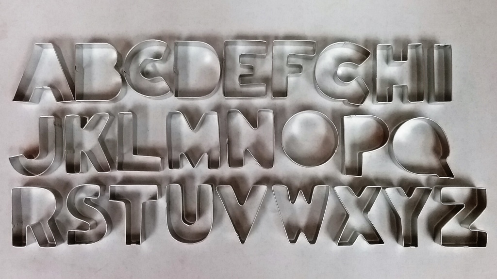 Letter Cookie Cutters - House Cookies